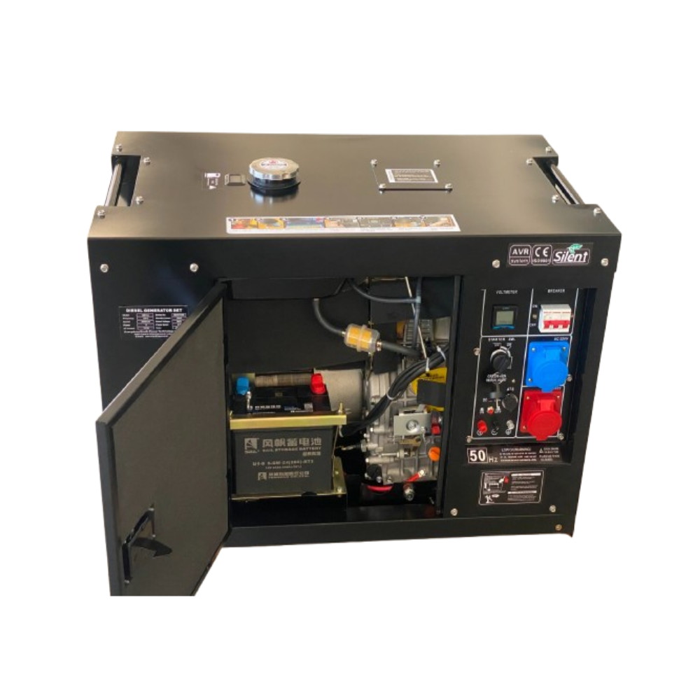 Дизельний генератор Binshi Power BS10J - 10кВт (3 фази) - Зображення 3