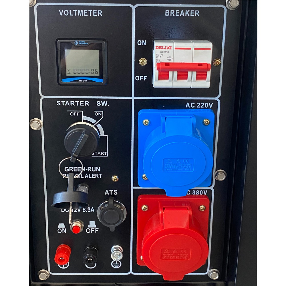 Дизельний генератор Binshi Power BS10J - 10кВт (3 фази) - Зображення 6